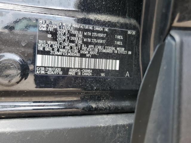 2020 TOYOTA RAV4 XLE 2T3RWRFV3LW089480