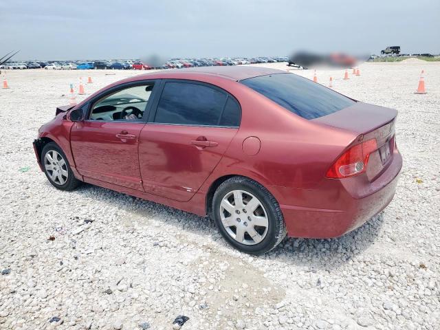 HONDA CIVIC LX 2008 burgundy  gas 1HGFA16598L118883 photo #3