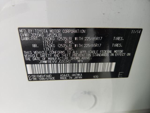 2015 TOYOTA RAV4 XLE - JTMWFREV5FJ030342