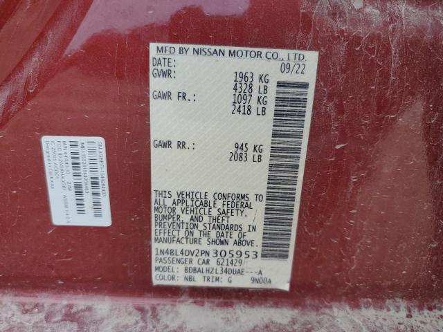 2023 NISSAN ALTIMA SV 1N4BL4DV2PN305953