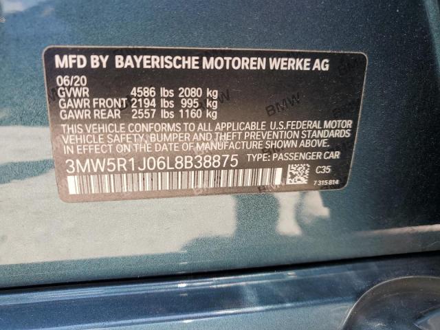 2020 BMW 330I 3MW5R1J06L8B38875