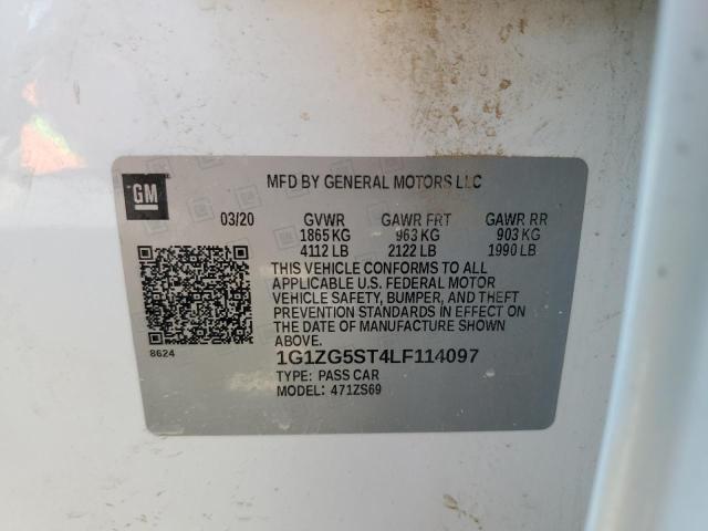 2020 CHEVROLET MALIBU RS - 1G1ZG5ST4LF114097