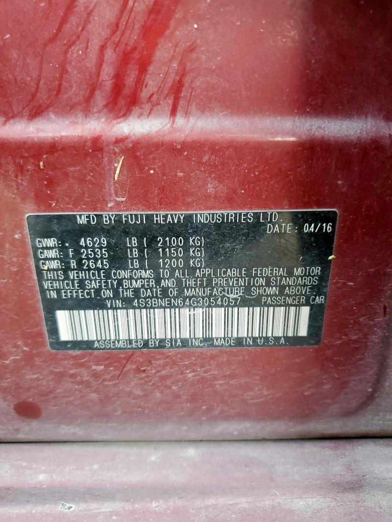 2016 SUBARU LEGACY 3.6 4S3BNEN64G3054057