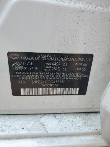 2016 HYUNDAI SONATA SE - 5NPE24AF9GH377501