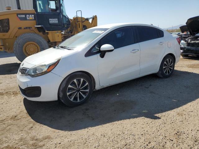 KIA RIO LX 2014 white  gas KNADM4A32E6352830 photo #1