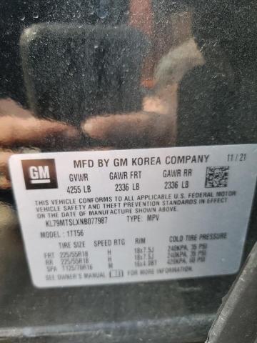 2022 CHEVROLET TRAILBLAZE KL79MTSLXNB077987