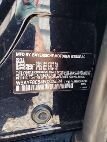 2015 BMW 750 LXI WBAYF8C54FG245534