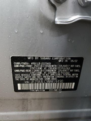 2022 SUBARU FORESTER W JF2SKALC9NH474490