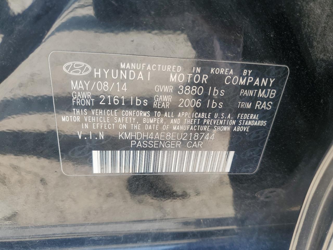 Hyundai Elantra se 2014