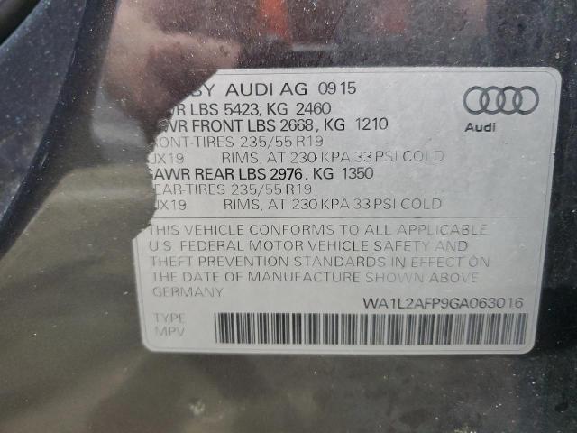 2016 AUDI Q5 PREMIUM WA1L2AFP9GA063016
