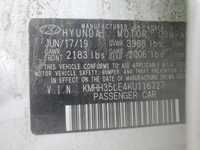 2019 HYUNDAI ELANTRA GT - KMHH35LE4KU116727