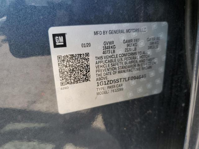 2020 CHEVROLET MALIBU LT - 1G1ZD5ST7LF094646