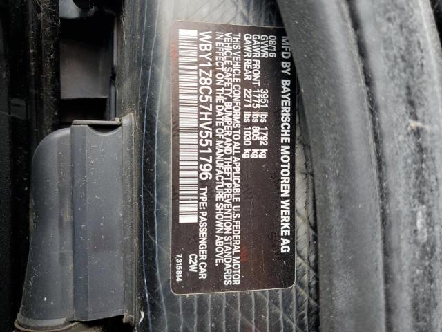 2017 BMW I3 REX WBY1Z8C57HV551796