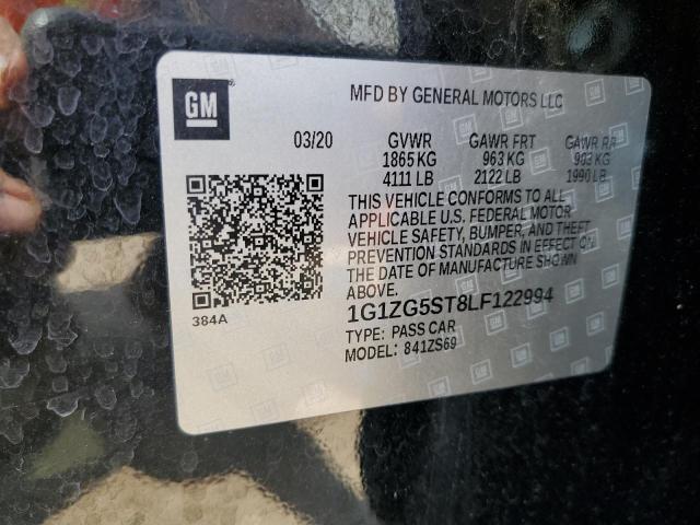 2020 CHEVROLET MALIBU RS 1G1ZG5ST8LF122994