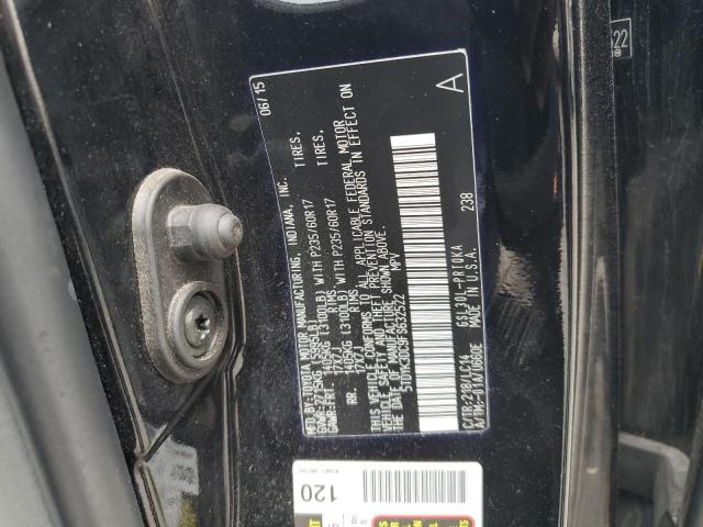 2015 TOYOTA SIENNA XLE 5TDYK3DC9FS632522