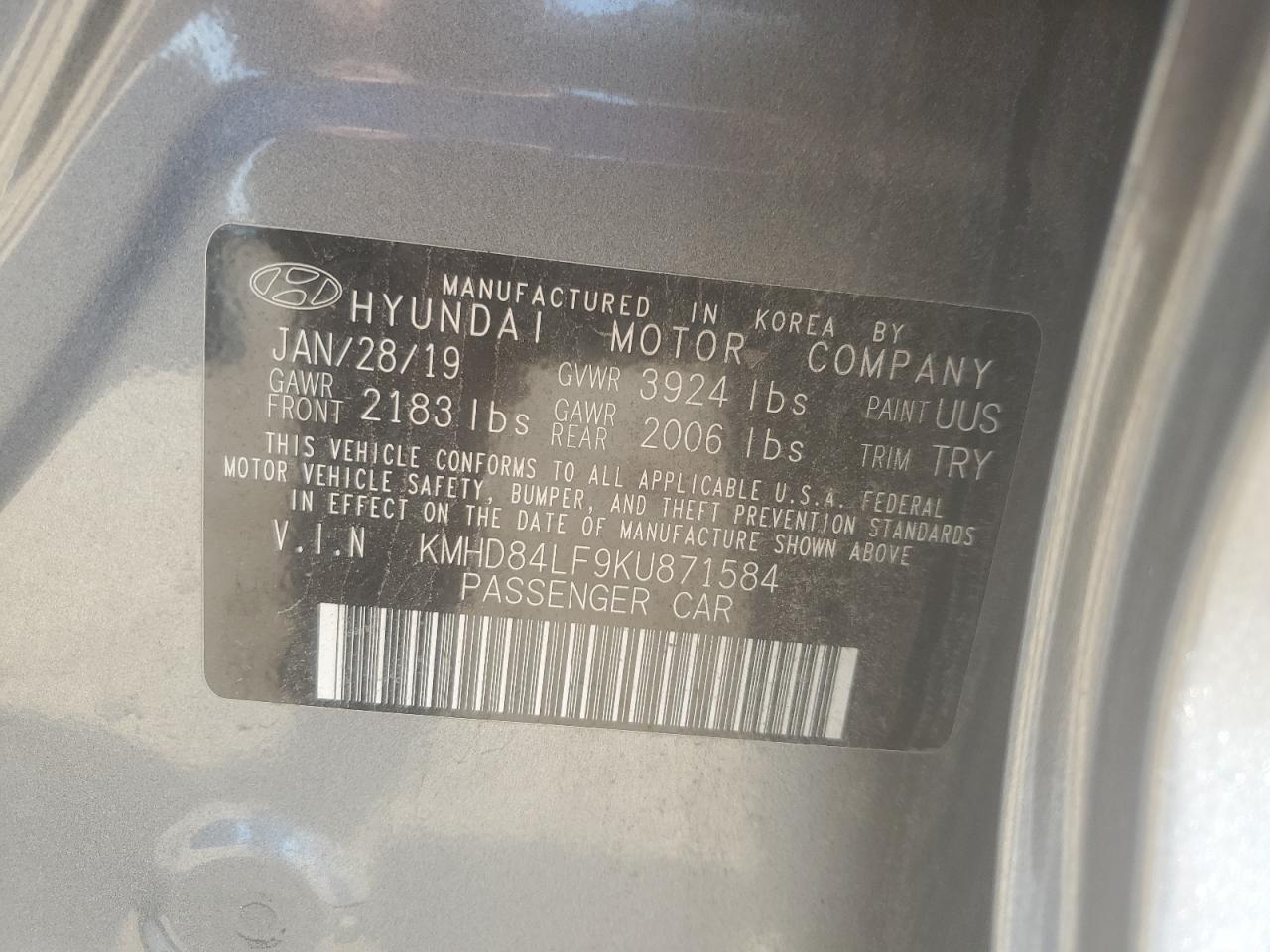 Hyundai Elantra se 2019