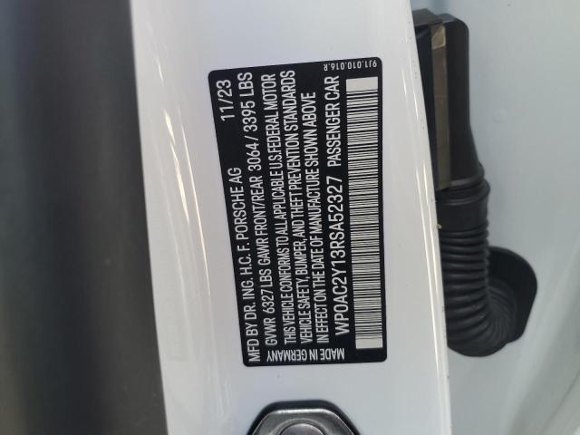 2024 PORSCHE TAYCAN TURBO WP0AC2Y13RSA52327