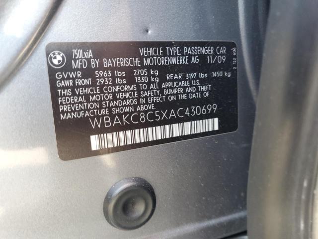 2010 BMW 750 LI XDR - WBAKC8C5XAC430699