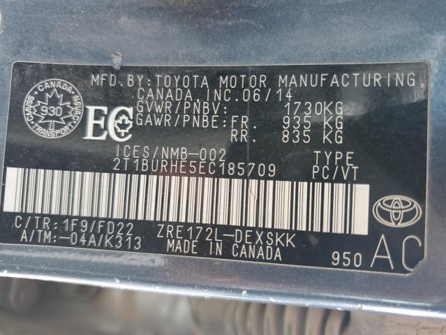 2014 TOYOTA COROLLA L - 2T1BURHE5EC185709