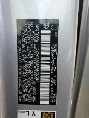 2023 TOYOTA PRIUS LE JTDADABU0P3003987