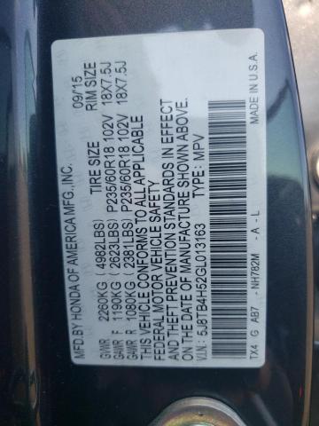 2016 ACURA RDX TECHNO - 5J8TB4H52GL013163