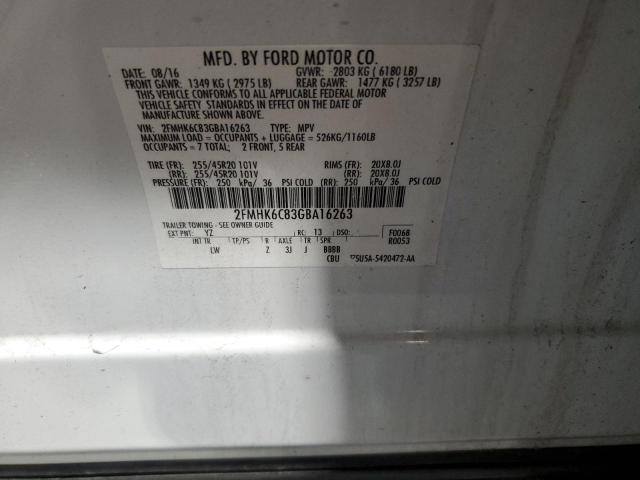 2016 FORD FLEX LIMIT 2FMHK6C83GBA16263