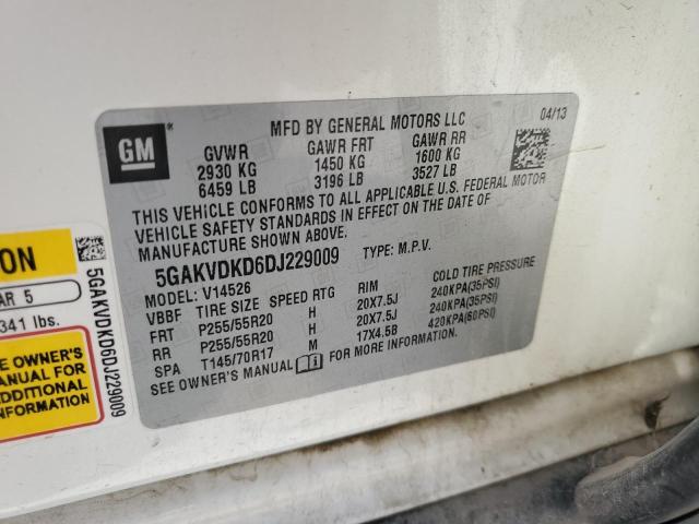 2013 BUICK ENCLAVE - 5GAKVDKD6DJ229009