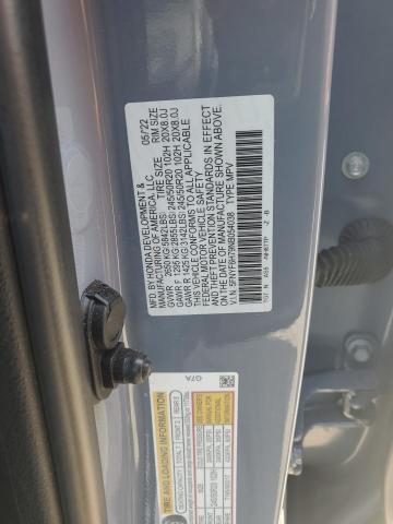 2022 HONDA PILOT BLAC 5FNYF6H79NB054038