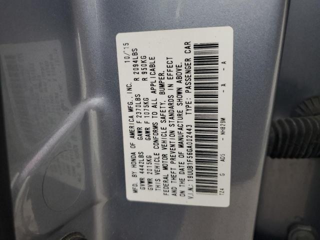 2016 ACURA TLX TECH 19UUB1F56GA002443