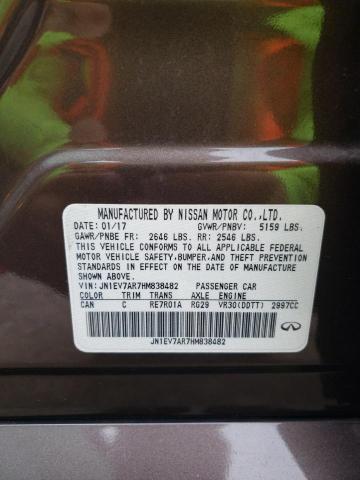 2017 INFINITI Q50 PREMIU JN1EV7AR7HM838482