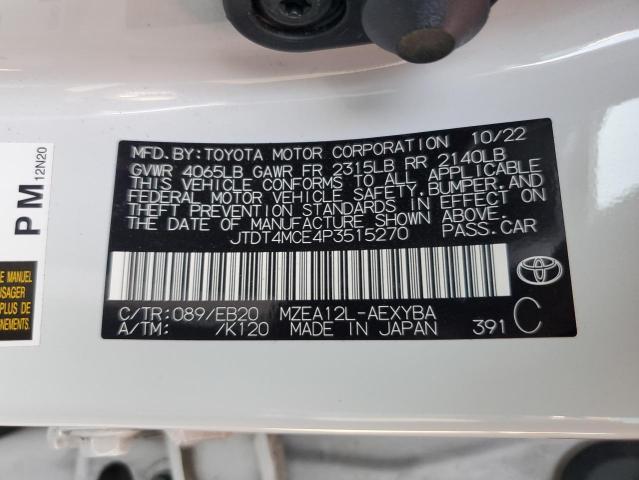 2023 TOYOTA COROLLA XS - JTDT4MCE4P3515270