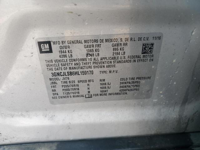 2017 CHEVROLET TRAX 1LT - 3GNCJLSB6HL159170