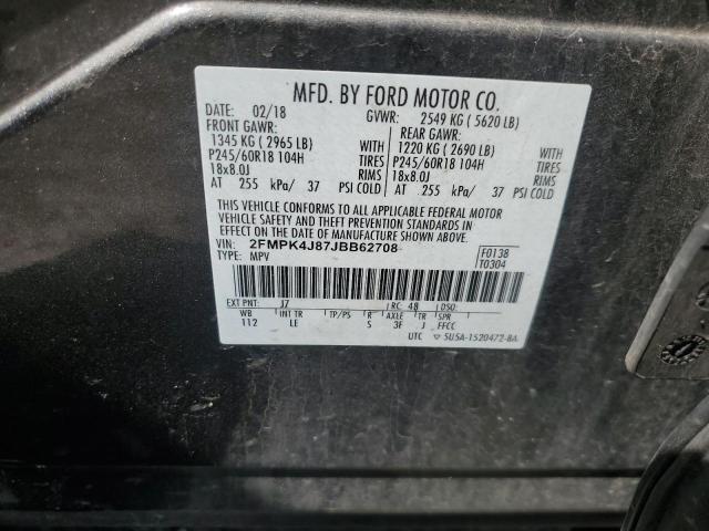 2018 FORD EDGE SEL - 2FMPK4J87JBB62708