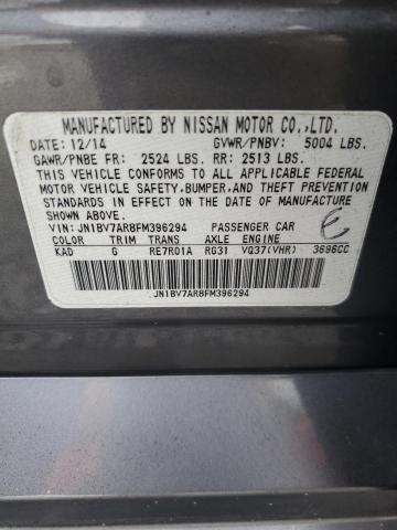 2015 INFINITI Q50 BASE JN1BV7AR8FM396294