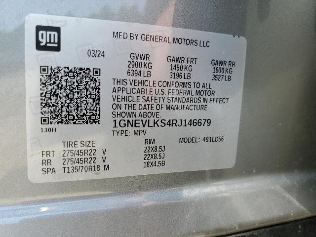 2024 CHEVROLET TRAVERSE R 1GNEVLKS4RJ146679