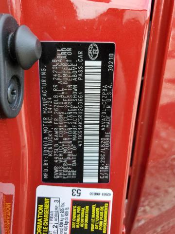 2024 TOYOTA CAMRY XSE 4T1K61AK5RU263664