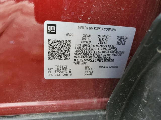 2023 CHEVROLET TRAILBLAZE KL79MMS20PB153538
