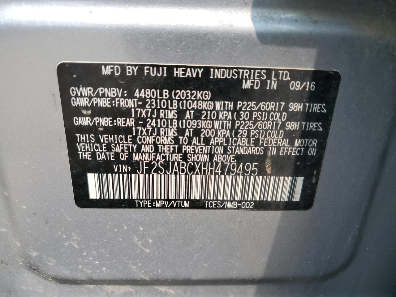 SUBARU FORESTER 2.5I