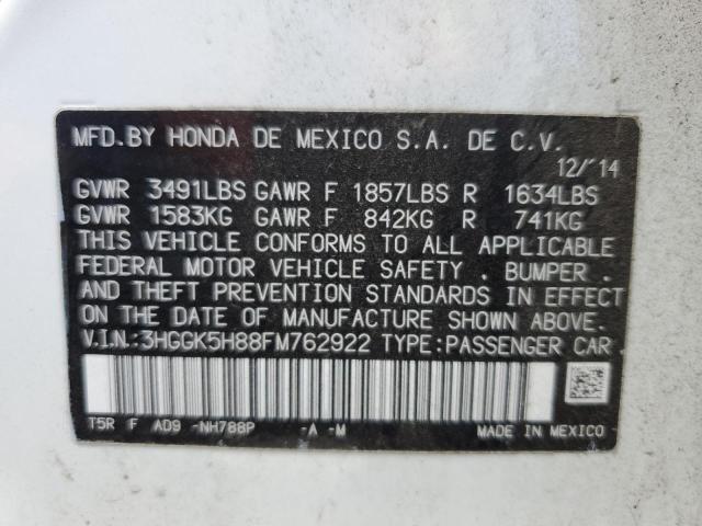 2015 HONDA FIT EX 3HGGK5H88FM762922