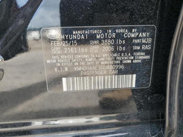 2016 HYUNDAI ELANTRA SE - KMHDH4AE3GU480996