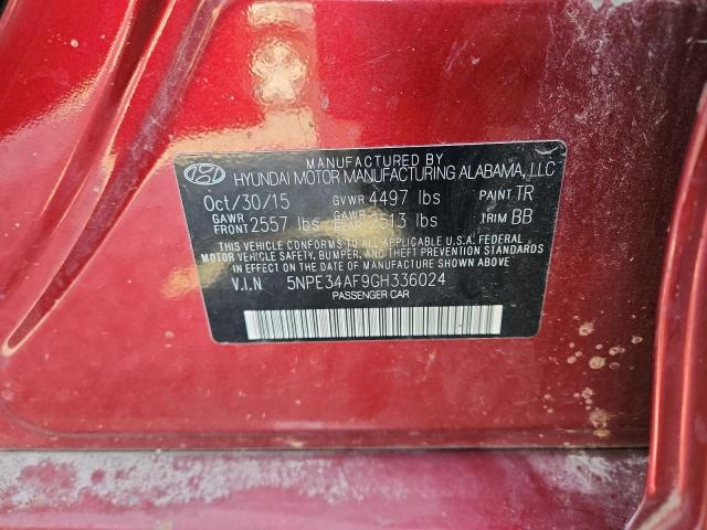 2016 HYUNDAI SONATA SPO - 5NPE34AF9GH336024