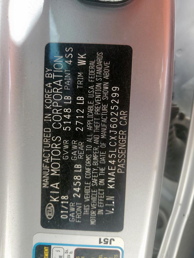 2018 KIA STINGER GT KNAE45LCXJ6025299