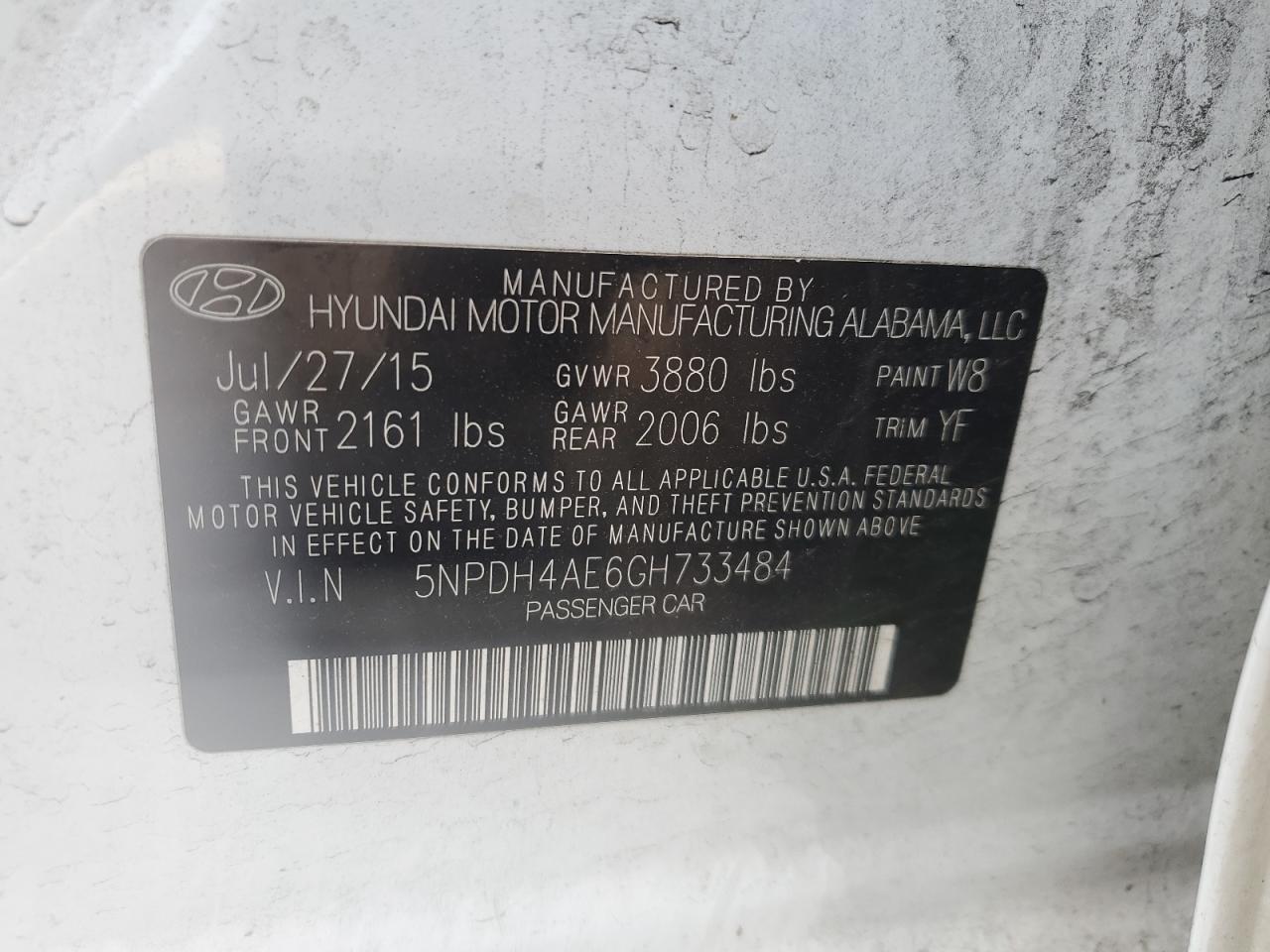 Hyundai Elantra se 2016