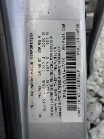 2016 MAZDA 6 TOURING JM1GJ1V52G1447259