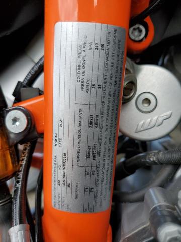 2021 KTM 890 ADVENT VBKTR6401MM822349