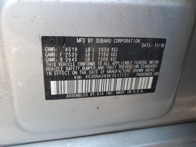 2019 SUBARU LEGACY SPO - 4S3BNAS68K3017731