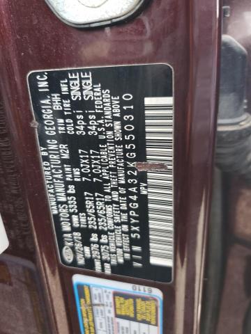 2019 KIA SORENTO L 5XYPG4A32KG550310