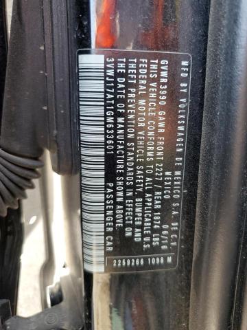 2016 VOLKSWAGEN BEETLE SE 3VWJ17AT1GM633601