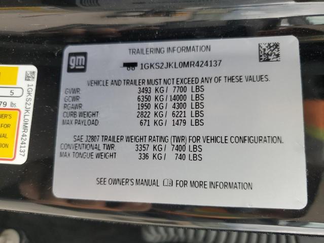 2021 GMC YUKON XL D 1GKS2JKL0MR424137