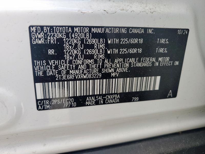 2024 TOYOTA RAV4 XSE 2T3E6RFVXRW083229